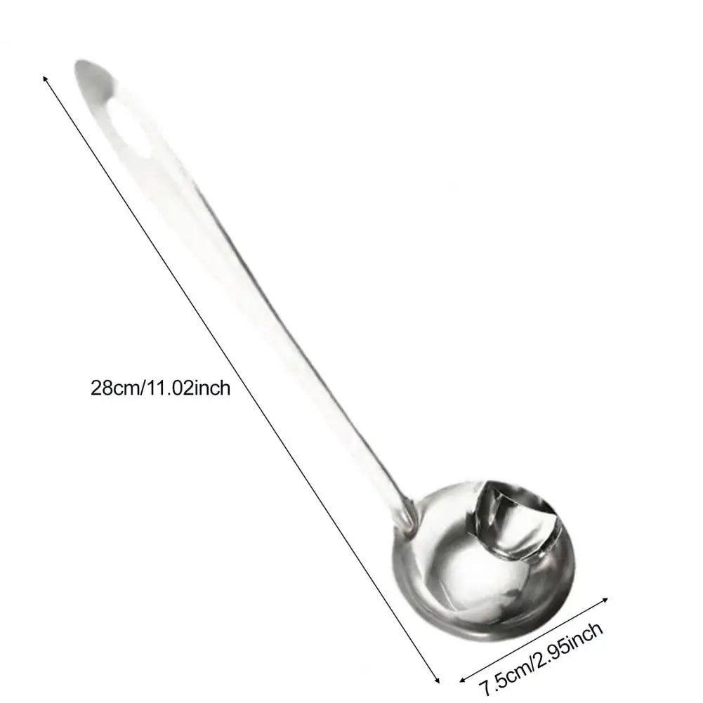 Soup Spoon with Grease Separation Stainless Steel Grease Separating Soup Spoon