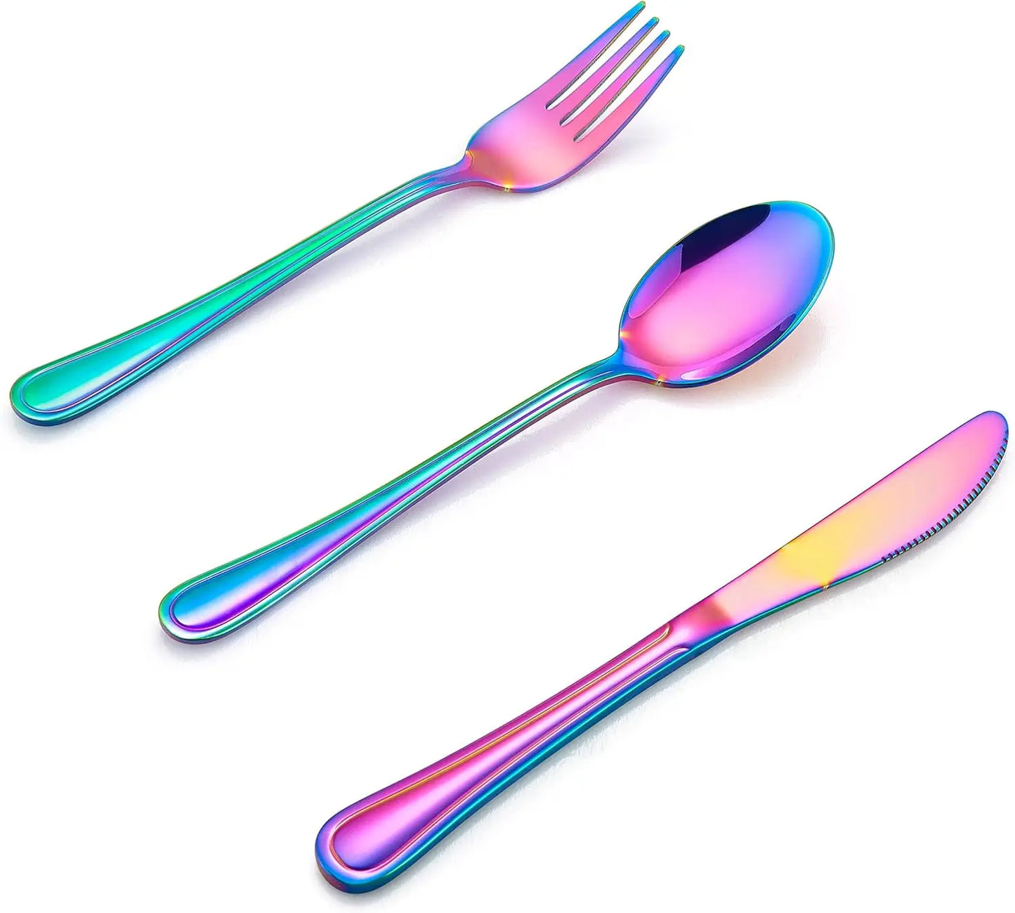 12-Piece Kids Silverware Set, Stainless Steel Toddler Utensils Flatware Set