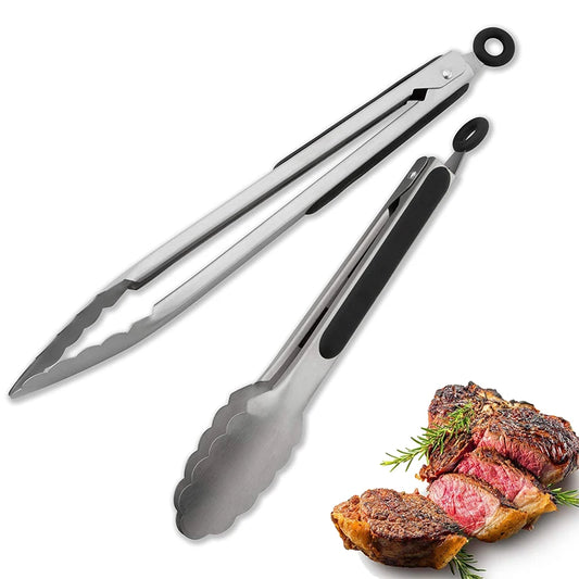 Stainless Steel Grill Tongs for Cooking BBQ