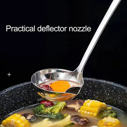 Soup Spoon with Grease Separation Stainless Steel Grease Separating Soup Spoon
