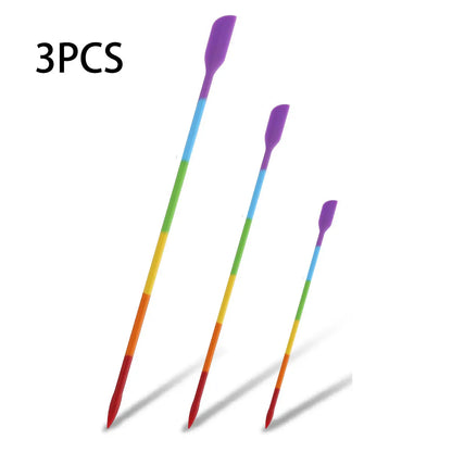 3/9PCS mini silicone spatula, 9 sizes, multi-purpose wax stirring stick
