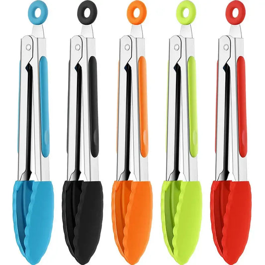 Food Tong Stainless Steel Kitchen Tongs Silicone