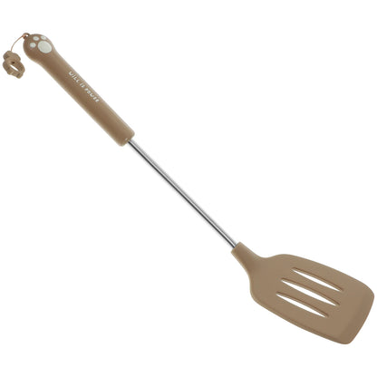 Silicone Spatula Set Brown Heat Resistant Non Stick Cooking Tools