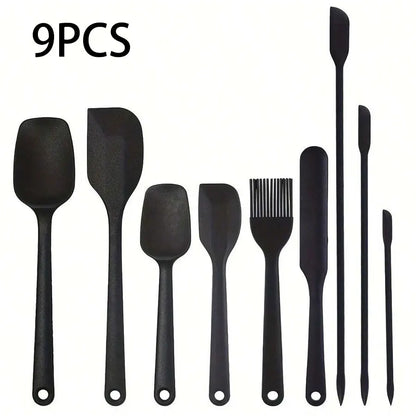 3/9PCS mini silicone spatula, 9 sizes, multi-purpose wax stirring stick