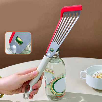 WORTHBUY Stainless Steel Slotted Turner Silicone Fish Spatula
