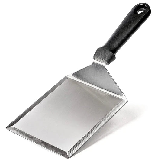 Stainless Steel Large Grill Spatula with Cutting Edges, Kitchen Griddle Accessories