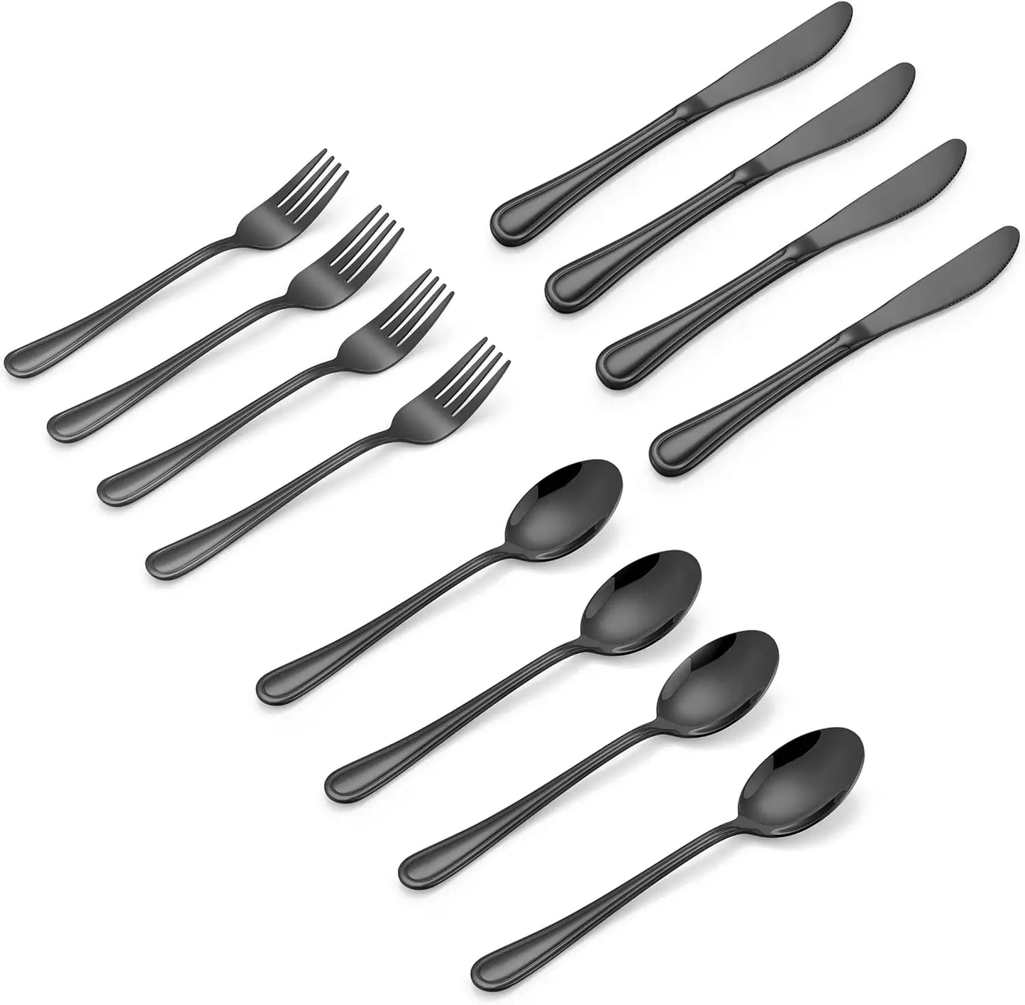 12-Piece Kids Silverware Set, Stainless Steel Toddler Utensils Flatware Set