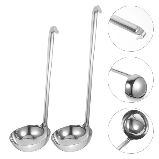 2pcs Stainless Steel Sauce Ladle 6cm 7cm Food Grade Small Soup
