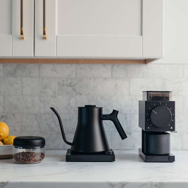 Fellow Stagg Pro Electric Kettle in Hazy Blue with Maple Accents - Image 3