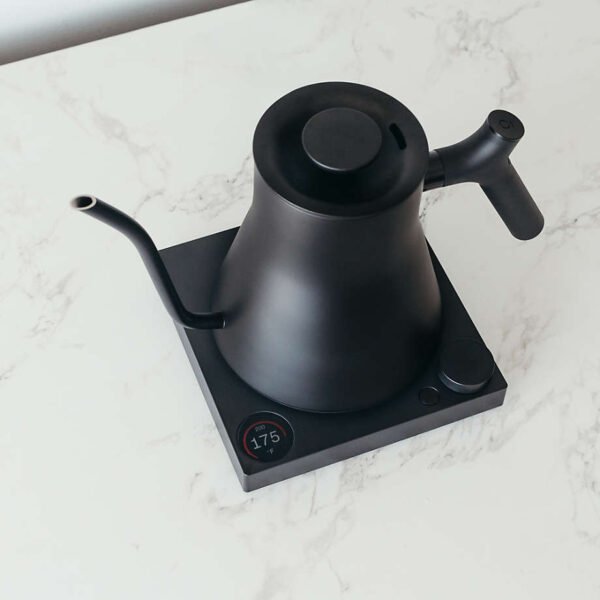 Fellow Stagg Pro Electric Kettle in Hazy Blue with Maple Accents - Image 2