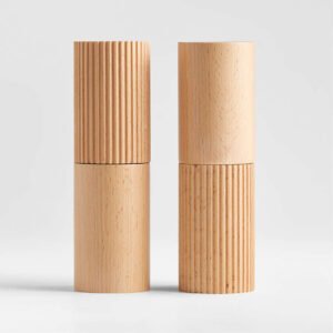 Set of 2 Artisan Wooden Spice Grinders