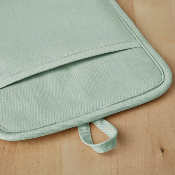 Kitchen Pistachio Ribbed Soft Silicone Pot Holders Set Of 2 - Image 3