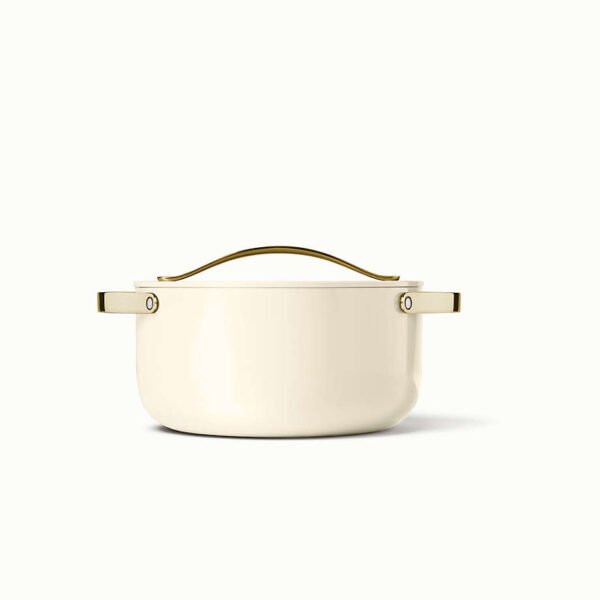 Non-Stick Ceramic Dutch Oven in Soft Cream - Image 2