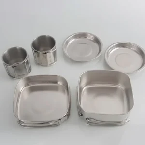 Stainless Steel Camping Cookware Set Lightweight