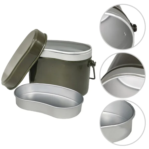 20*12.8*11cm Aluminum Saucepan Lightweight Outdoor Cookware Set - Image 6