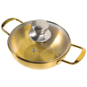 Stainless Steel Outdoor Pot Double Handles Heat Insulation Anti Scalding Glass
