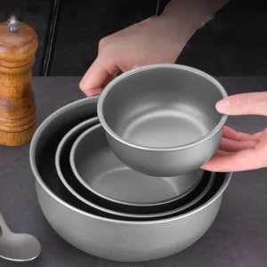 Lightweight Stackable Pure Titanium Camping Bowl (400ML / 500ML)
