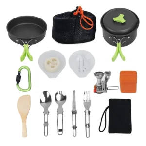 2024 Portable Eco-Friendly Gas Stove & Camping Cookware Set