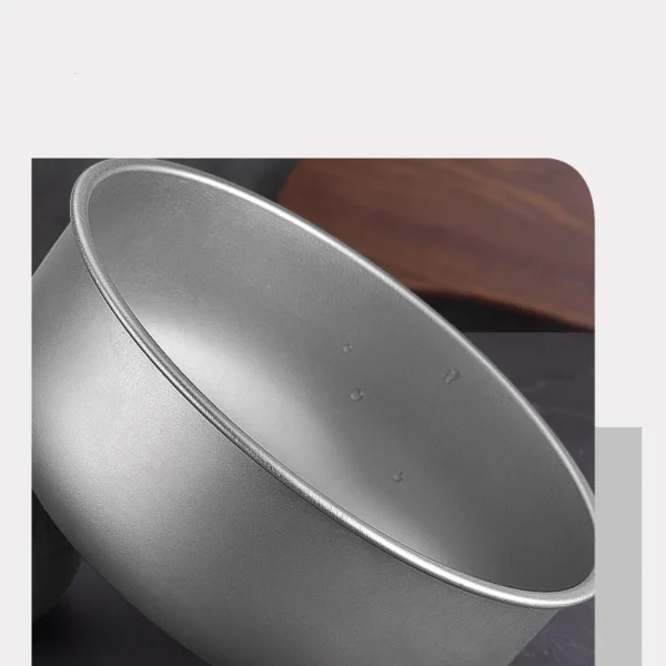 Lightweight Stackable Pure Titanium Camping Bowl (400ML / 500ML) - Image 5