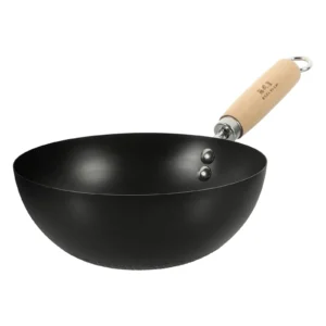 Japanese Mini Cast Iron Flat Bottom Wok Pan